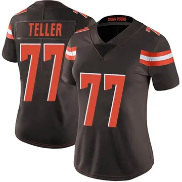 Nike Wyatt Teller Women's Limited Cleveland Browns Brown Team Color Vapor Untouchable Jersey
