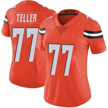 Nike Wyatt Teller Women's Limited Cleveland Browns Orange Alternate Vapor Untouchable Jersey