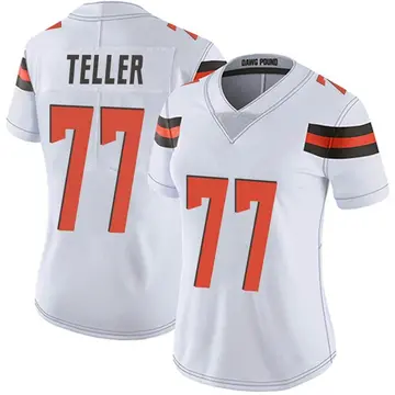 Nike Wyatt Teller Women's Limited Cleveland Browns White Vapor Untouchable Jersey