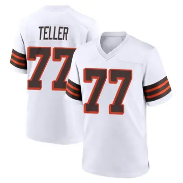 Nike Wyatt Teller Youth Game Cleveland Browns White 1946 Collection Alternate Jersey