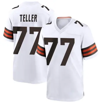 Nike Wyatt Teller Youth Game Cleveland Browns White Jersey