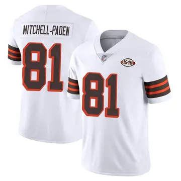 Nike Zaire Mitchell-Paden Youth Limited Cleveland Browns White Vapor 1946 Collection Alternate Jersey